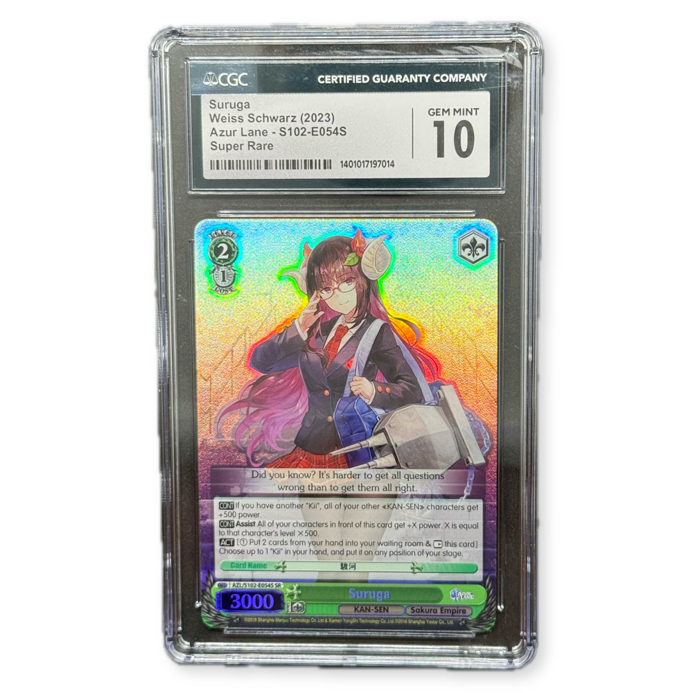 2023 Azur Lane Suruga Weiss Schwarz Super Rare CGC 10 Japanese Foil Trading Card